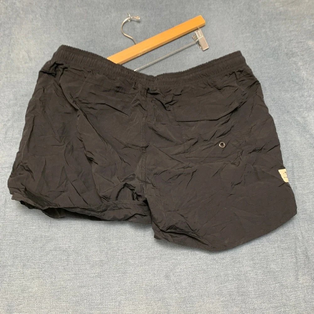 Maamgic Swim Shorts Mens 2XL Black Stretch Slash Pocket Drawstring Summer Wear